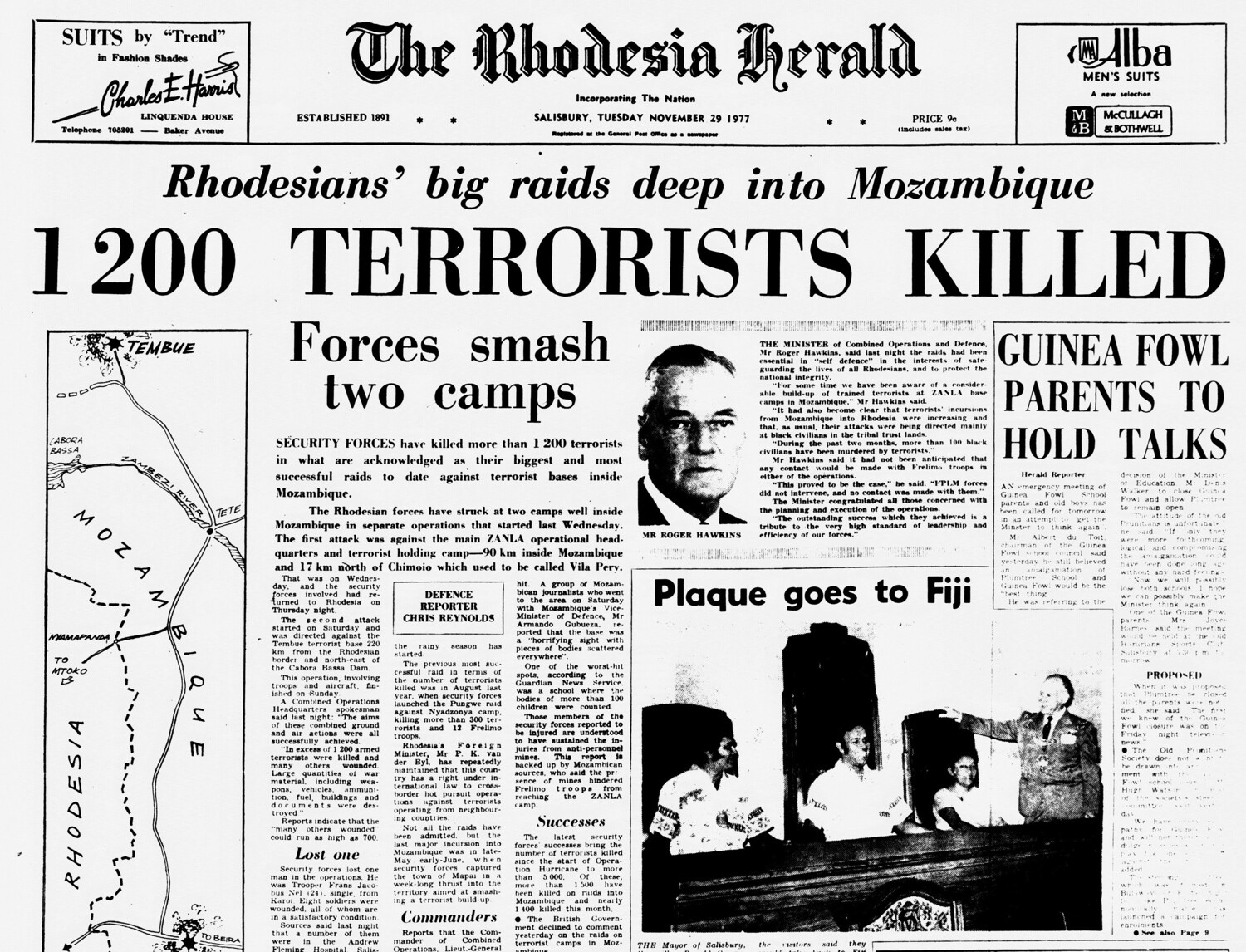 Rhodesia Herald -29 November 1977