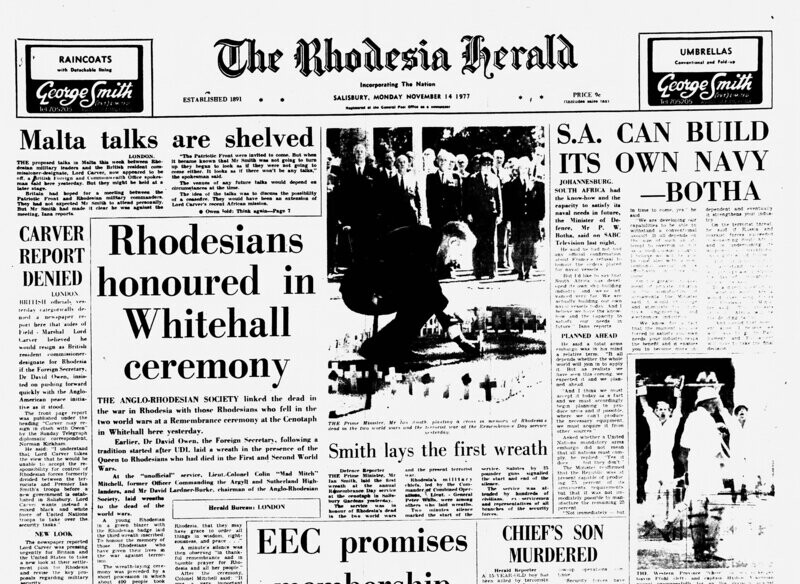Rhodesia Herald -14 November 1977