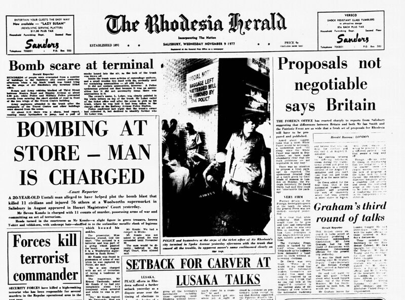 Rhodesia Herald -9 November 1977