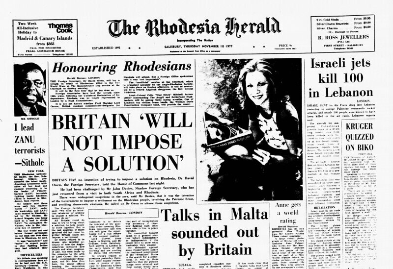 Rhodesia Herald -10 November 1977