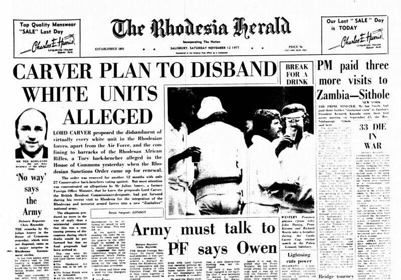 Rhodesia Herald -12 November 1977