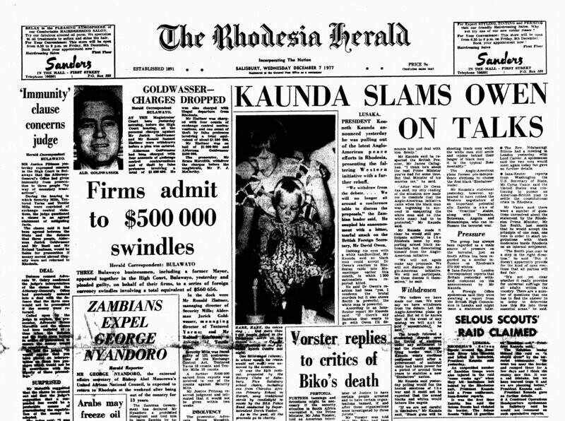 Rhodesia Herald - 7 December 1977