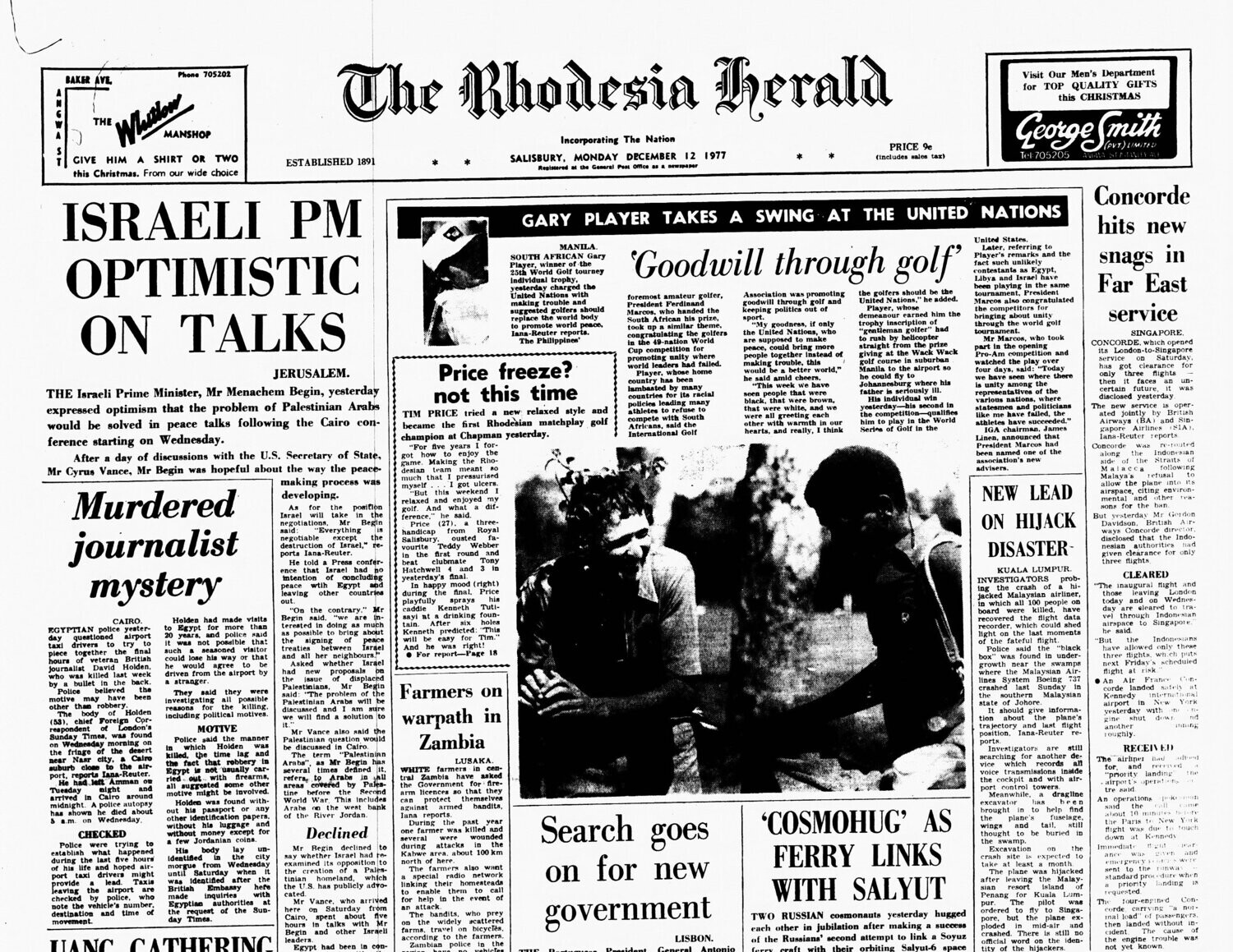 Rhodesia Herald - 12 December 1977