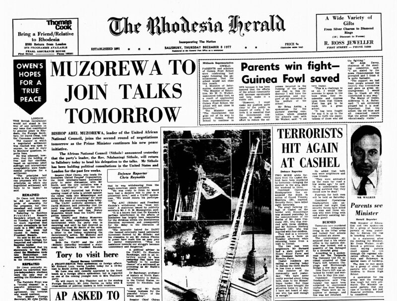 Rhodesia Herald - 8 December 1977