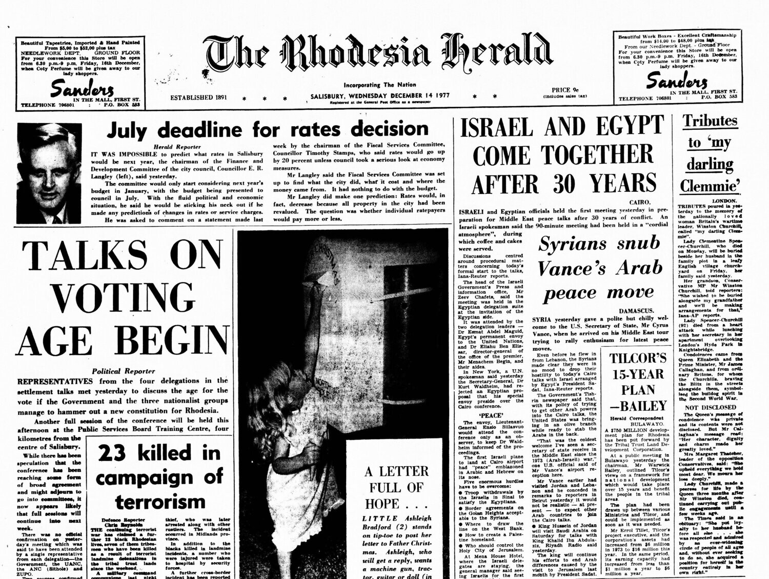 Rhodesia Herald - 14 December 1977