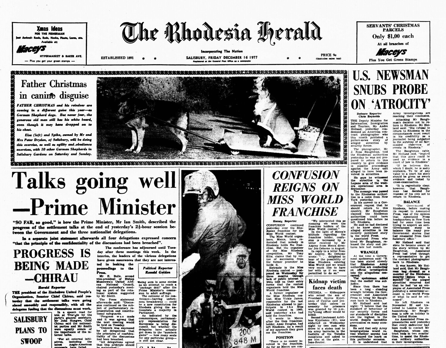 Rhodesia Herald - 16 December 1977