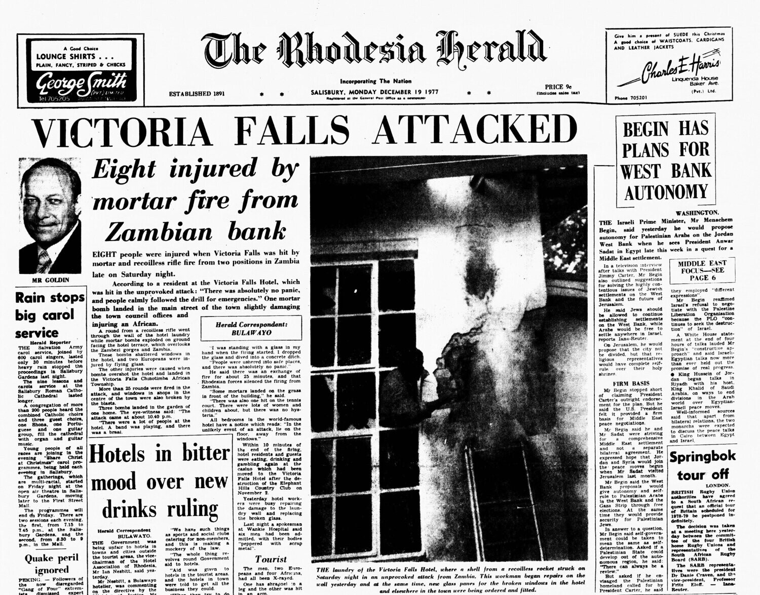 Rhodesia Herald - 19 December 1977