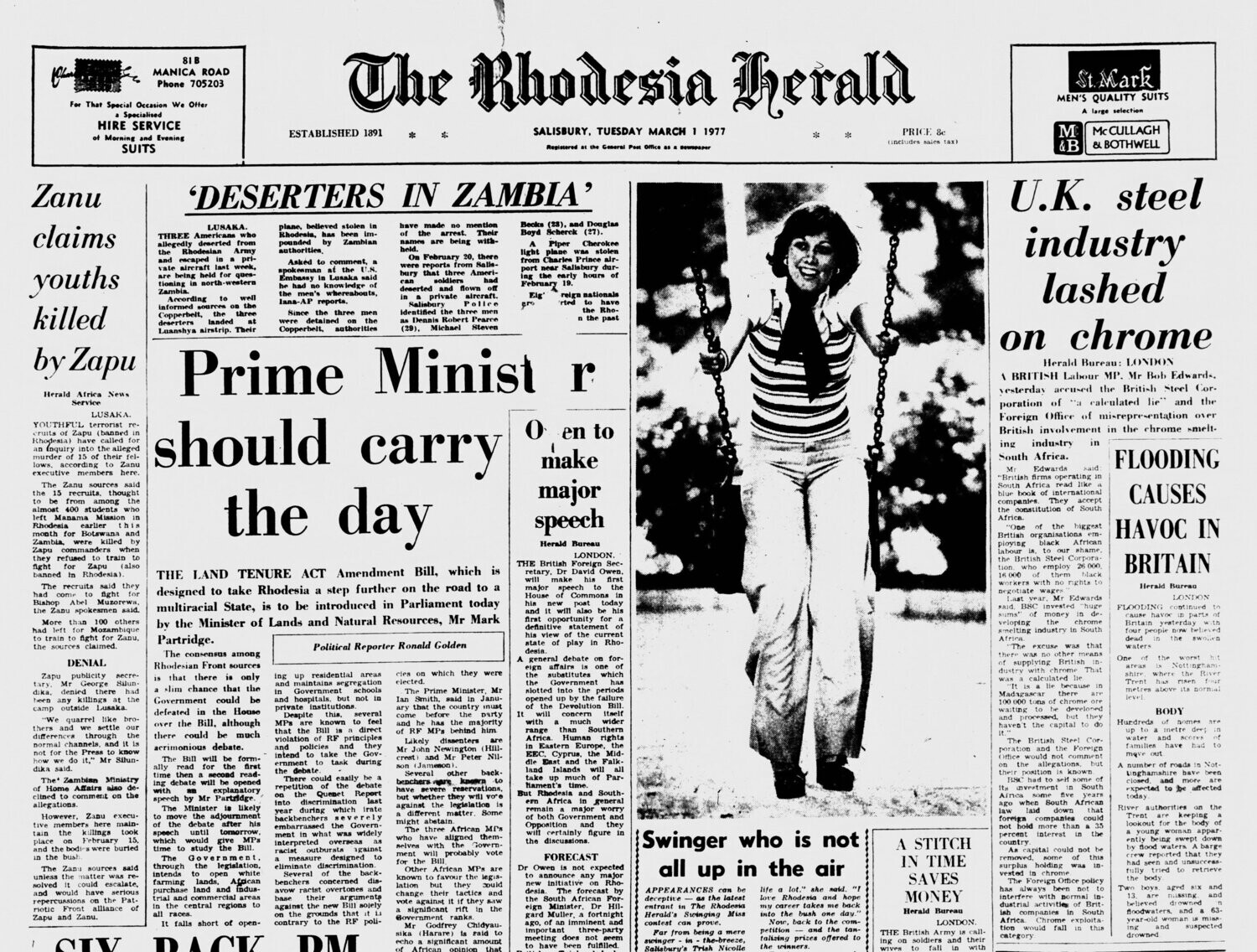 Rhodesia Herald - 1 March 1977