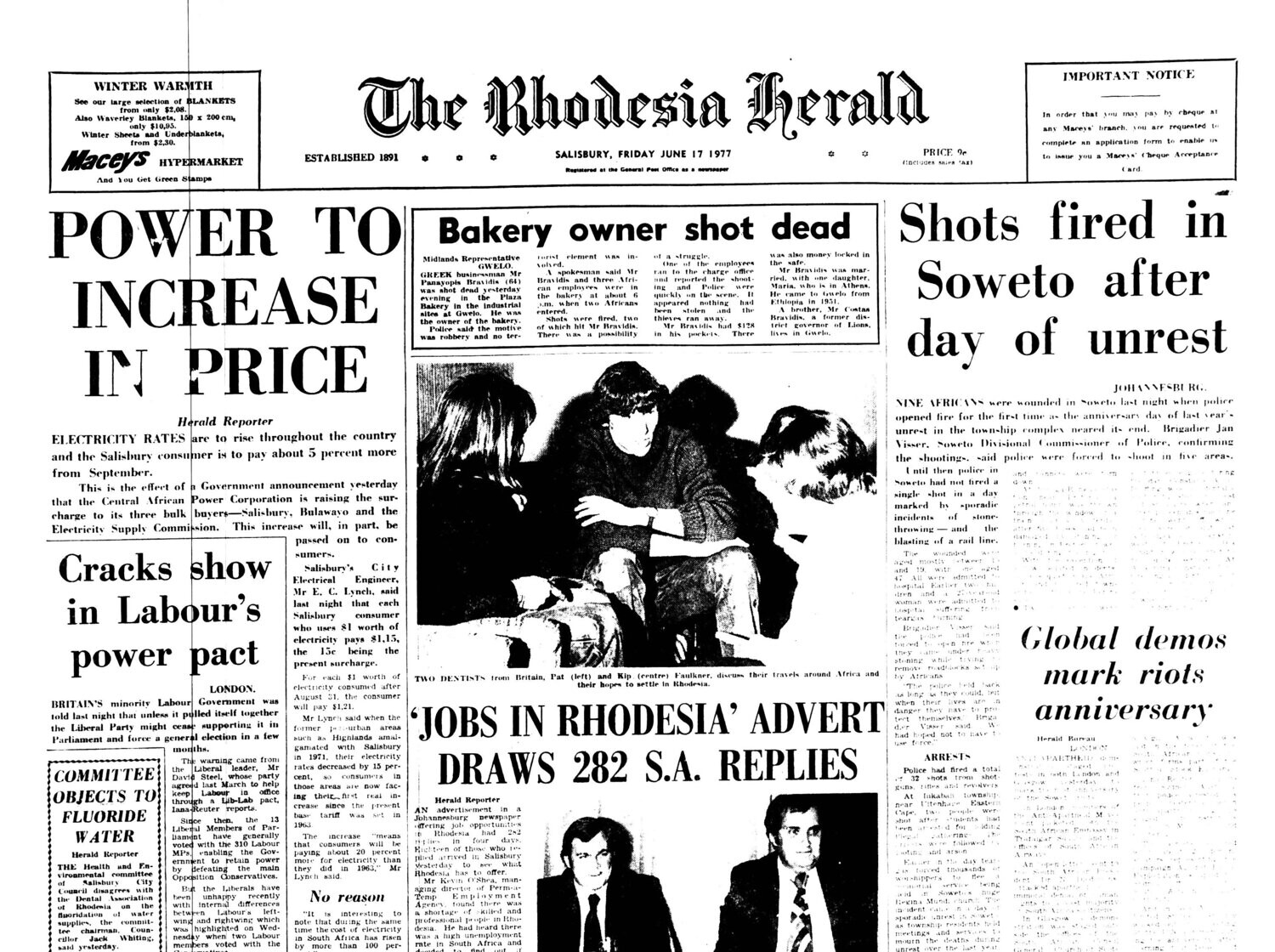 Rhodesia Herald - 17 June 1977