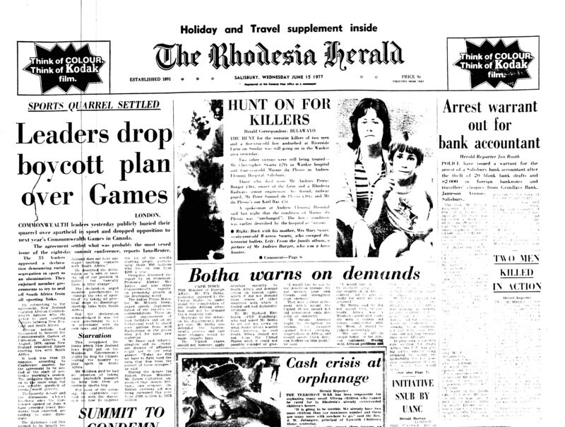 Rhodesia Herald - 15 June 1977