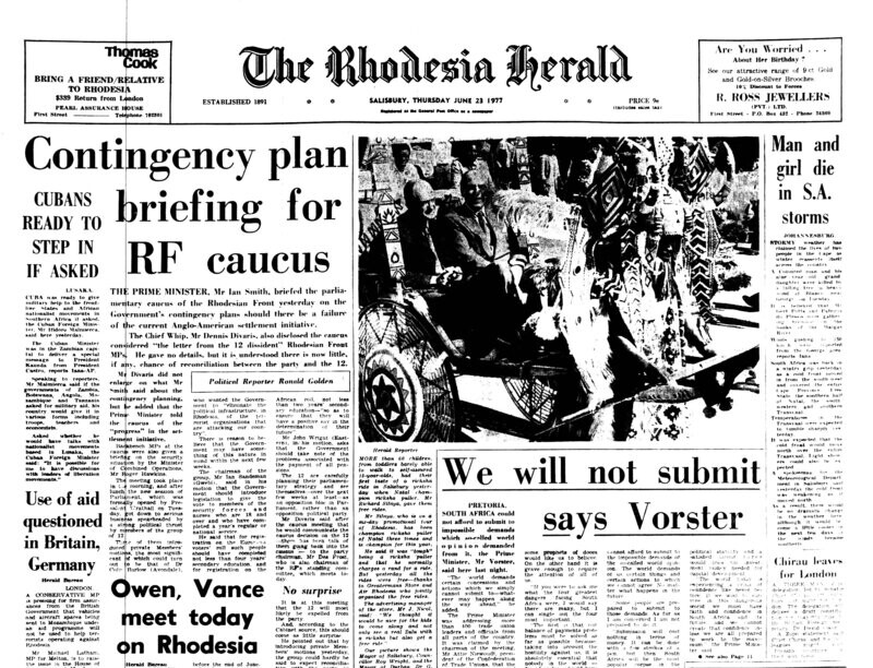 Rhodesia Herald - 23 June 1977