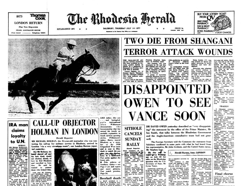 Rhodesia Herald - 14 July 1977