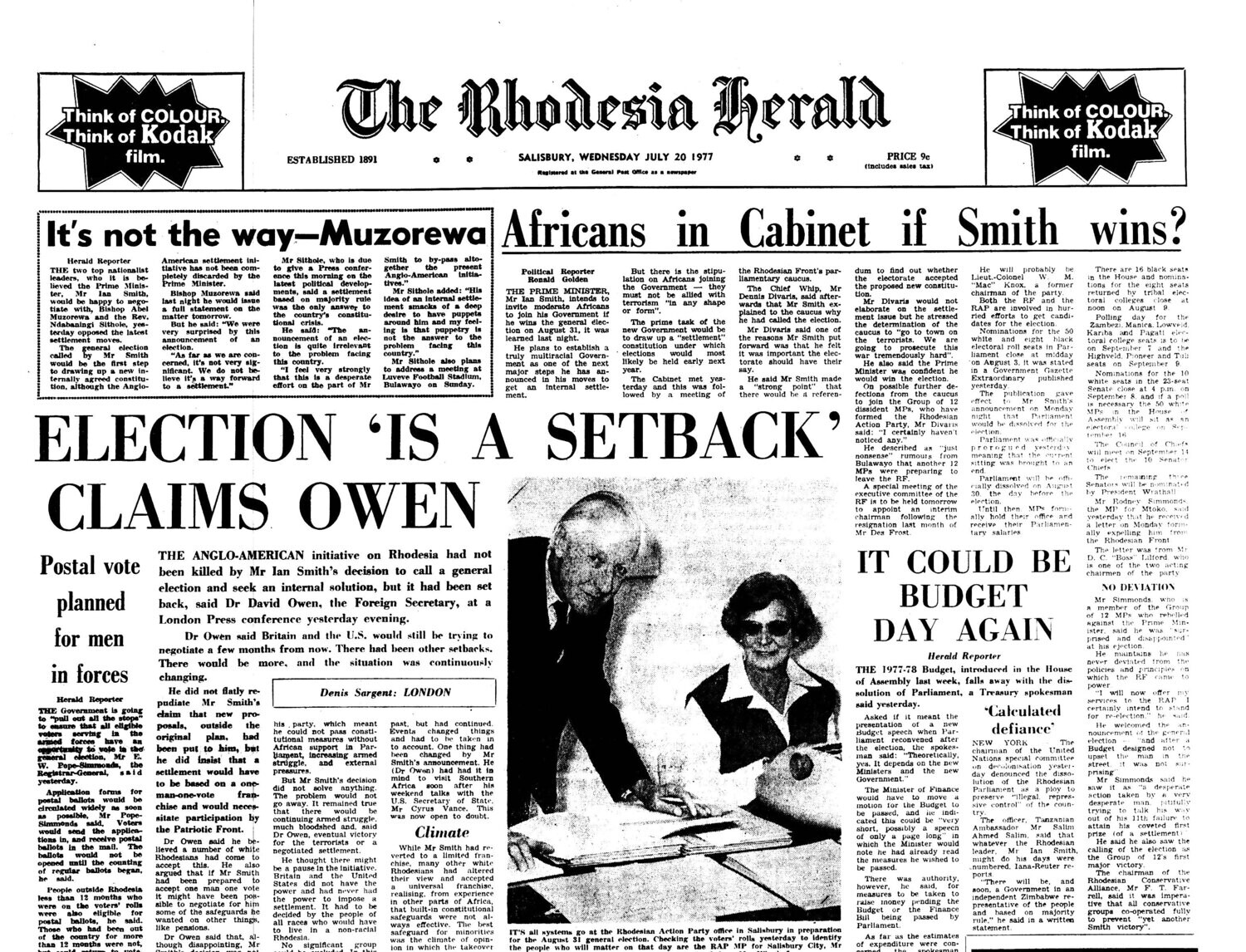 Rhodesia Herald - 20 July 1977