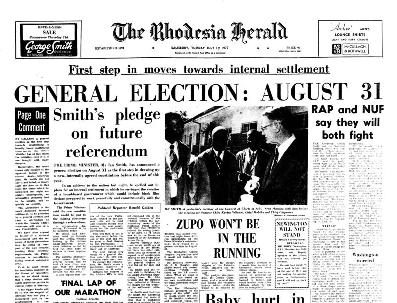 Rhodesia Herald - 19 July 1977