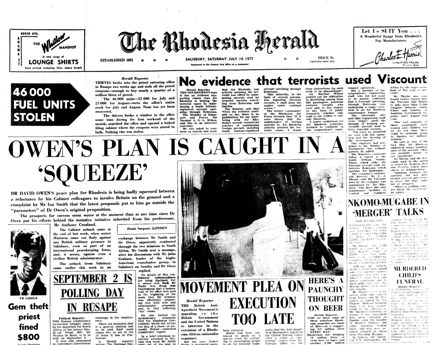 Rhodesia Herald - 16 July 1977