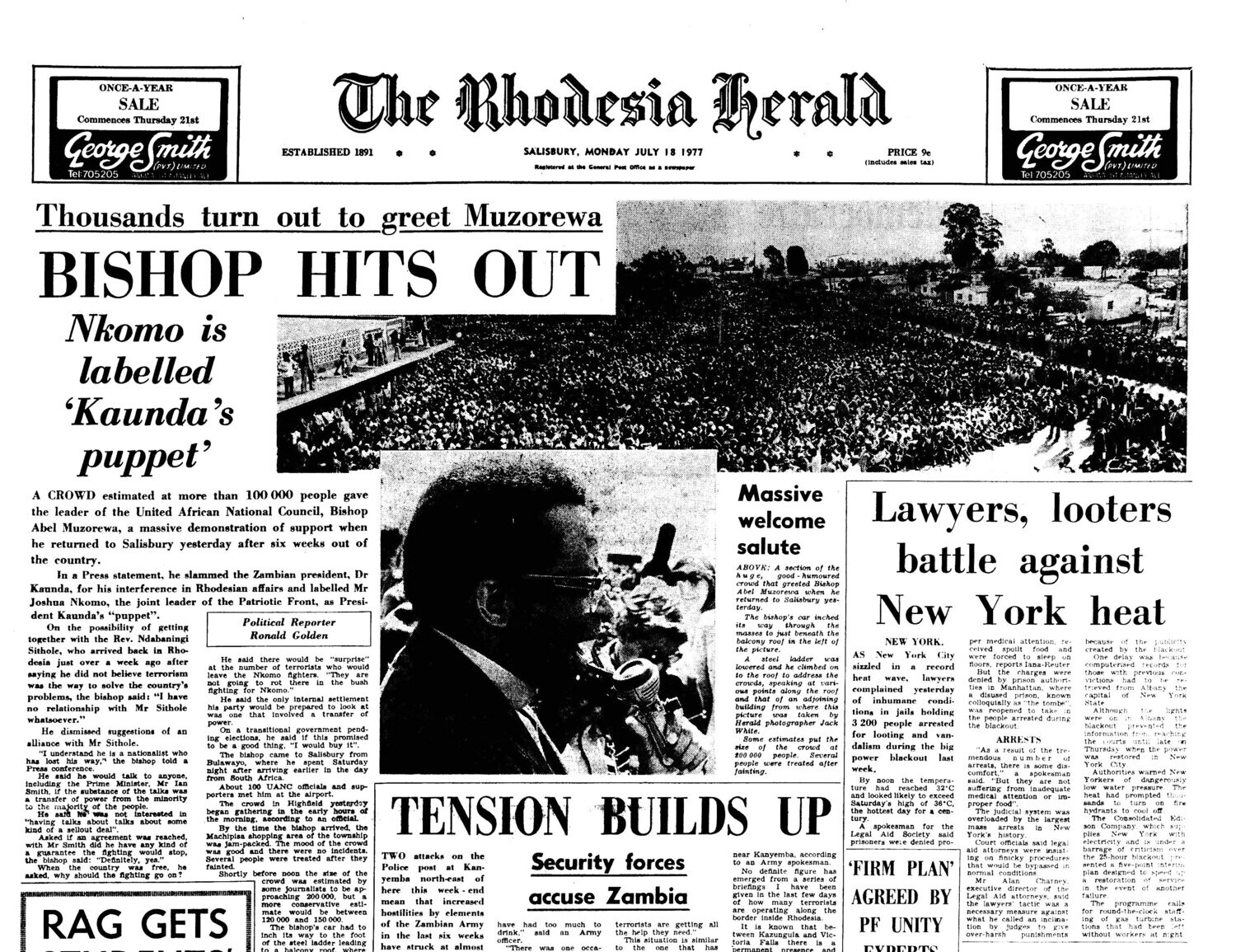 Rhodesia Herald - 18 July 1977