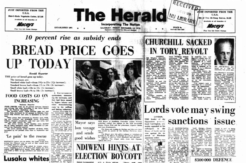 Rhodesia Herald - 10 November 1978