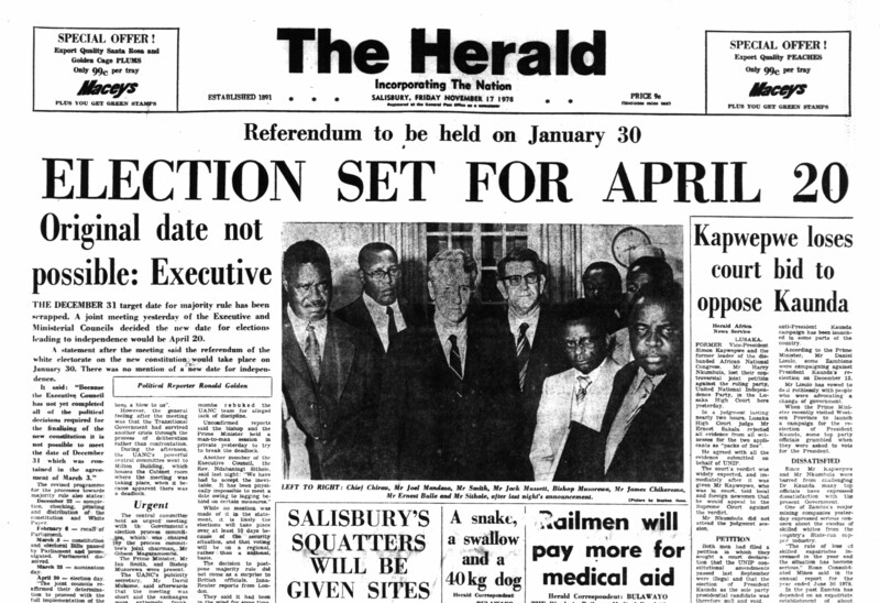 Rhodesia Herald - 17 November 1978