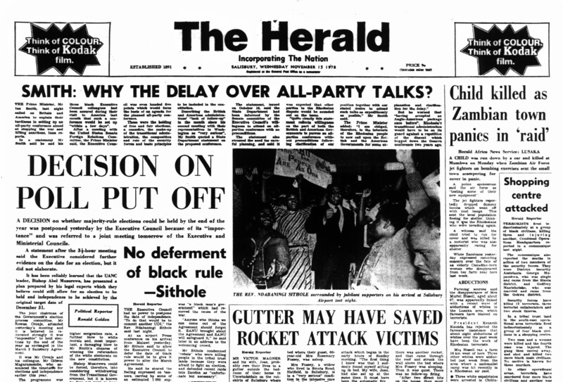 Rhodesia Herald - 15 November 1978