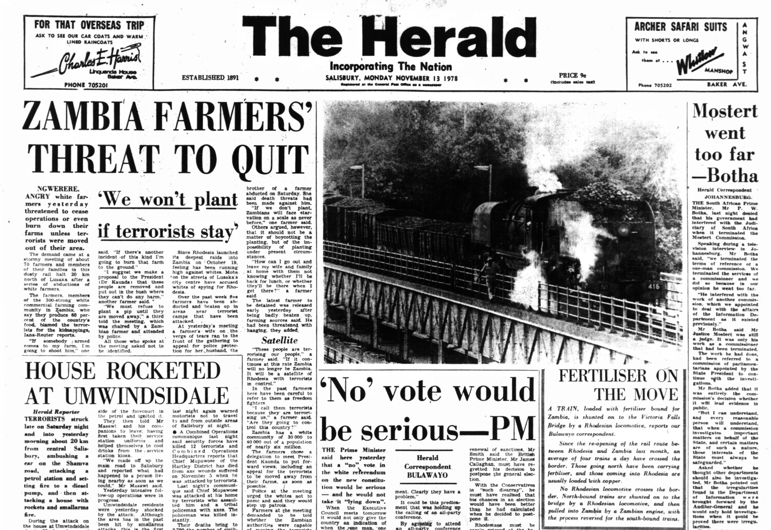 Rhodesia Herald - 13 November 1978