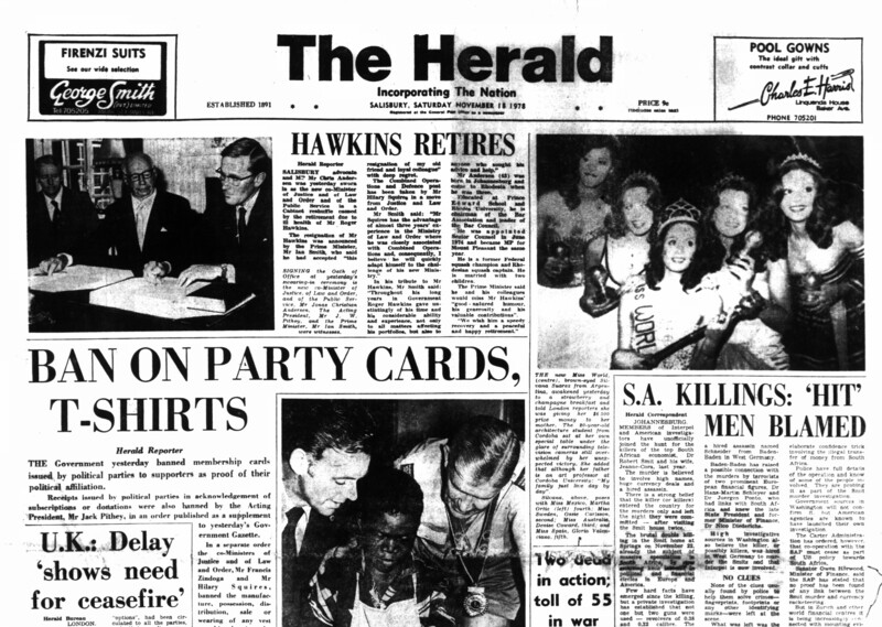 Rhodesia Herald - 18 November 1978