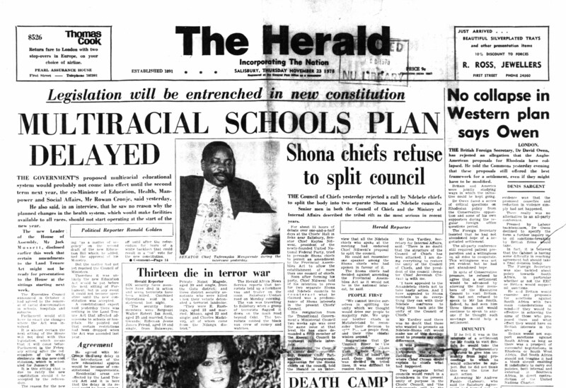 Rhodesia Herald - 23 November 1978