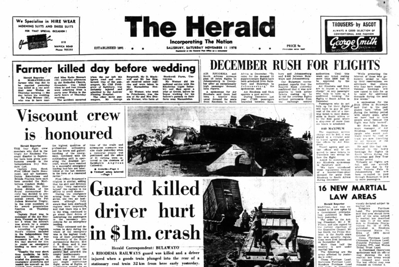 Rhodesia Herald - 11 November 1978