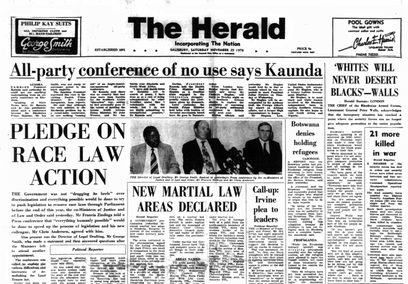 Rhodesia Herald - 25 November 1978