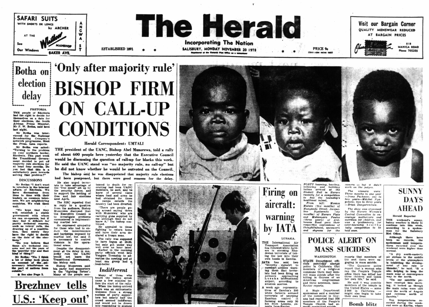 Rhodesia Herald - 20 November 1978