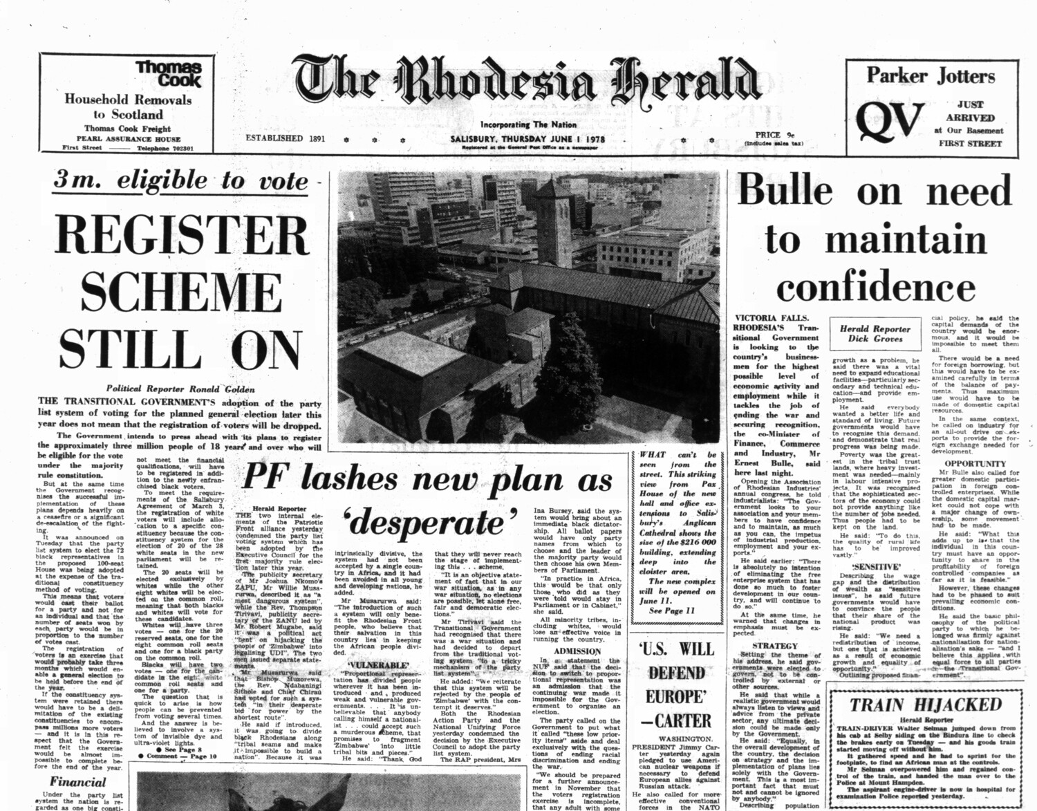 Rhodesia Herald - 1 June 1978