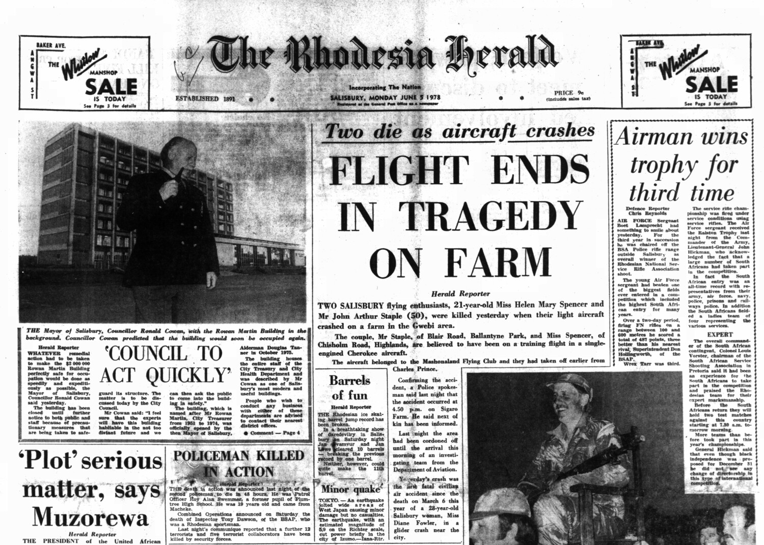 Rhodesia Herald - 5 June 1978