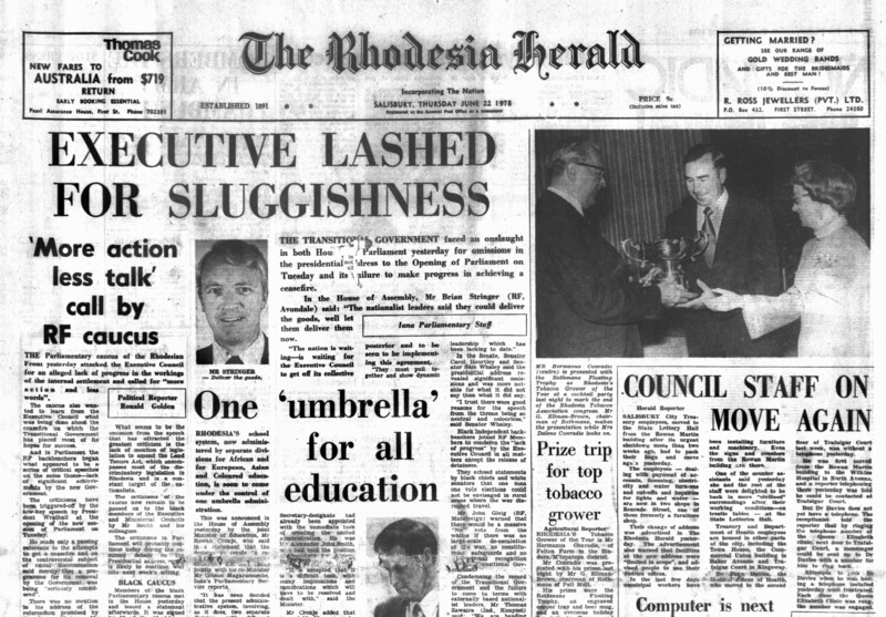 Rhodesia Herald - 22 June 1978