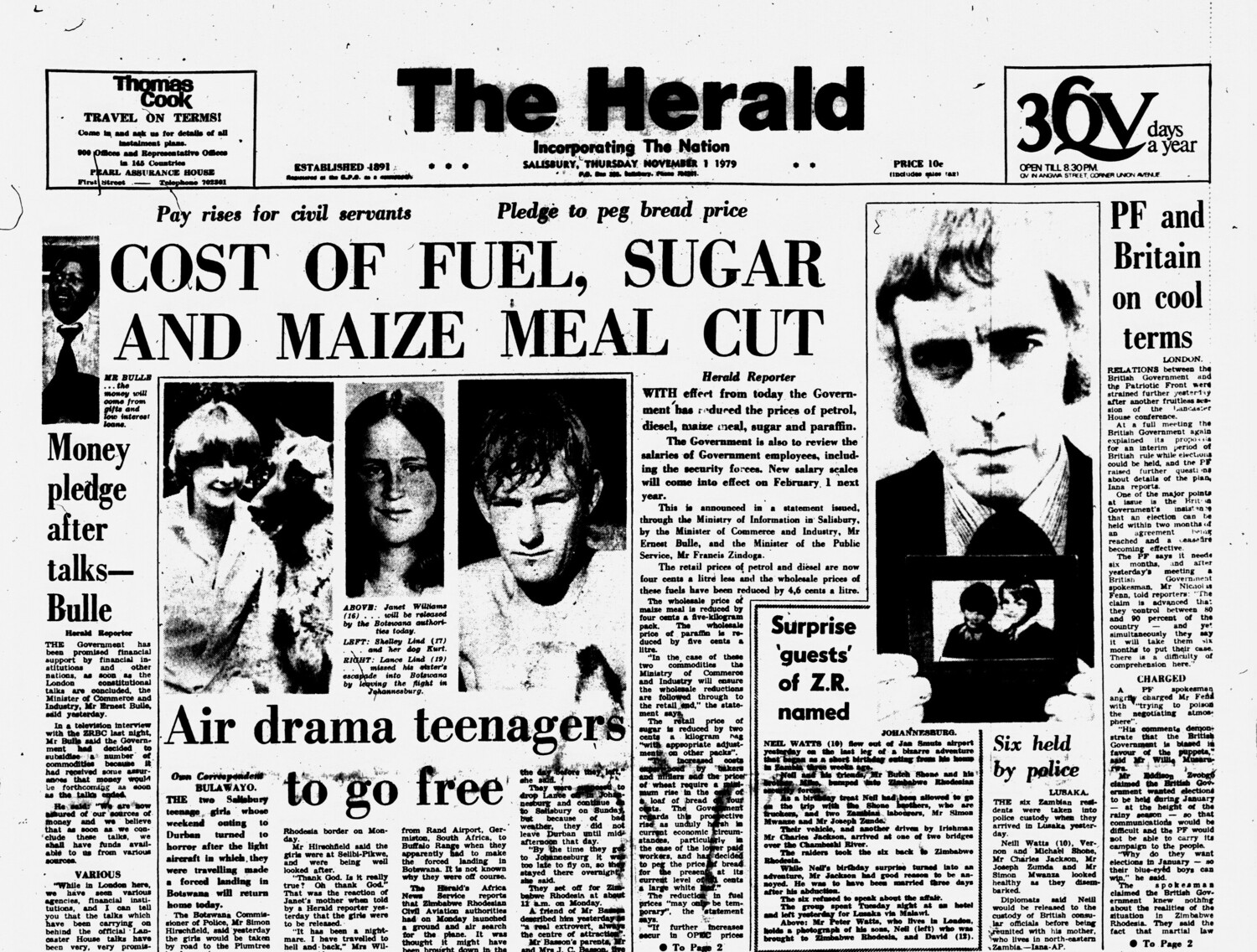 Rhodesia Herald - 1 November 1979