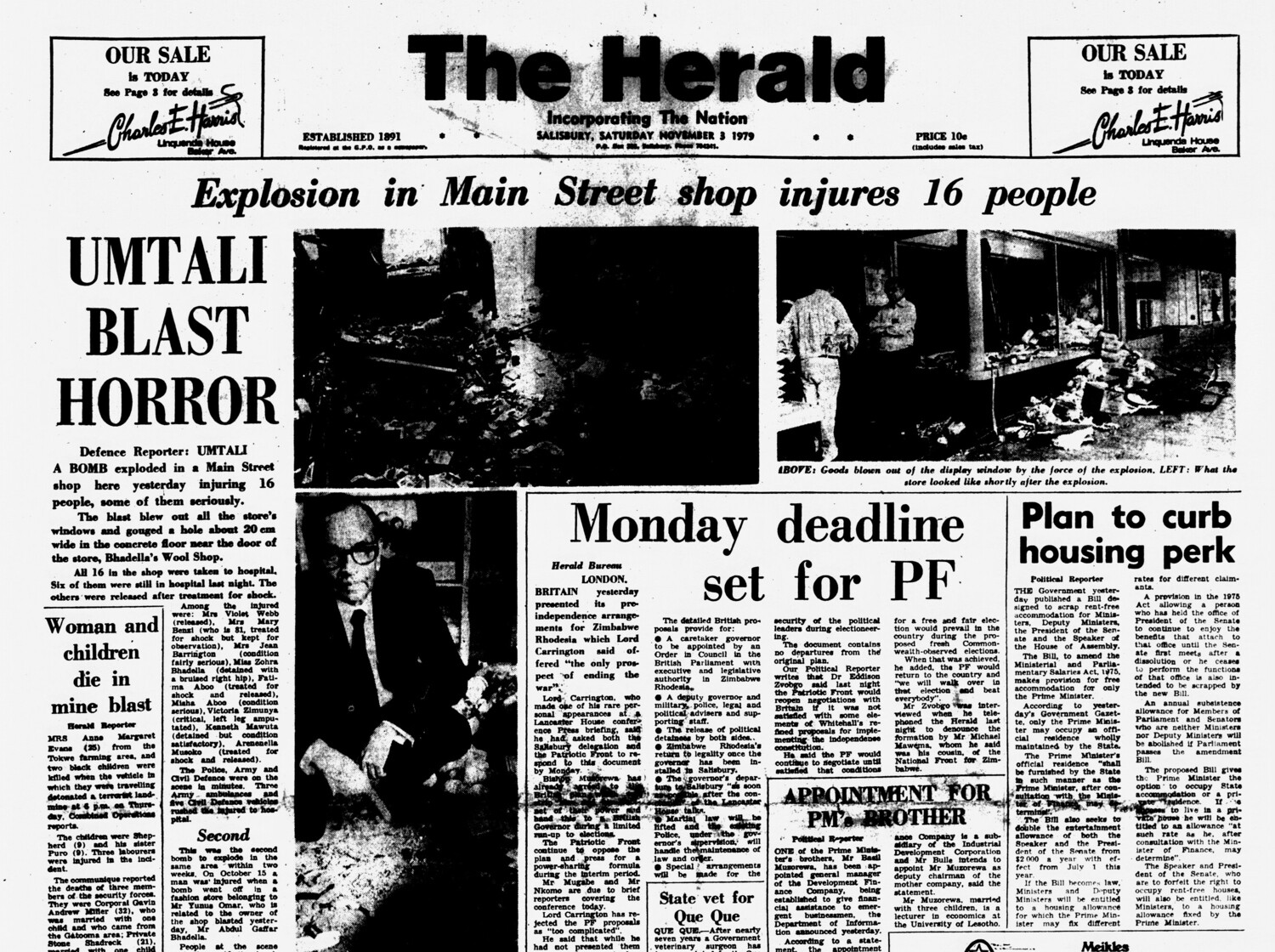 Rhodesia Herald - 3 November 1979