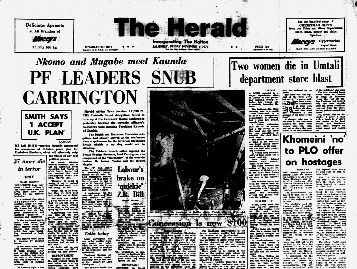 Rhodesia Herald - 9 November 1979