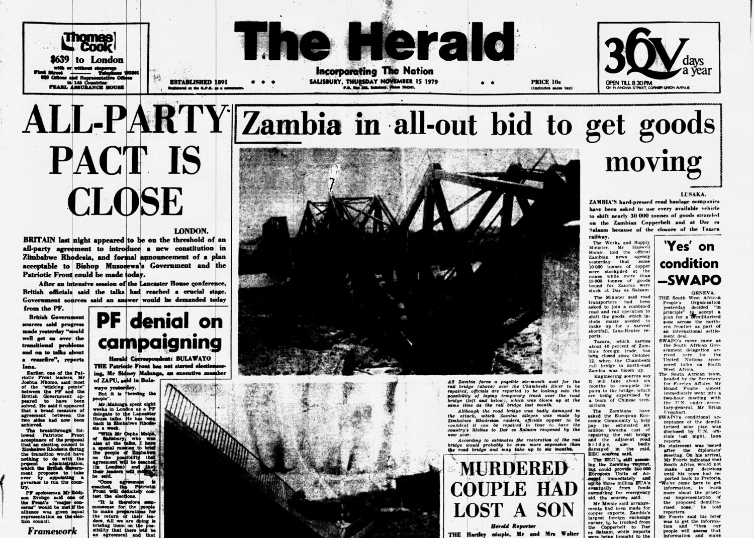 Rhodesia Herald - 15 November 1979