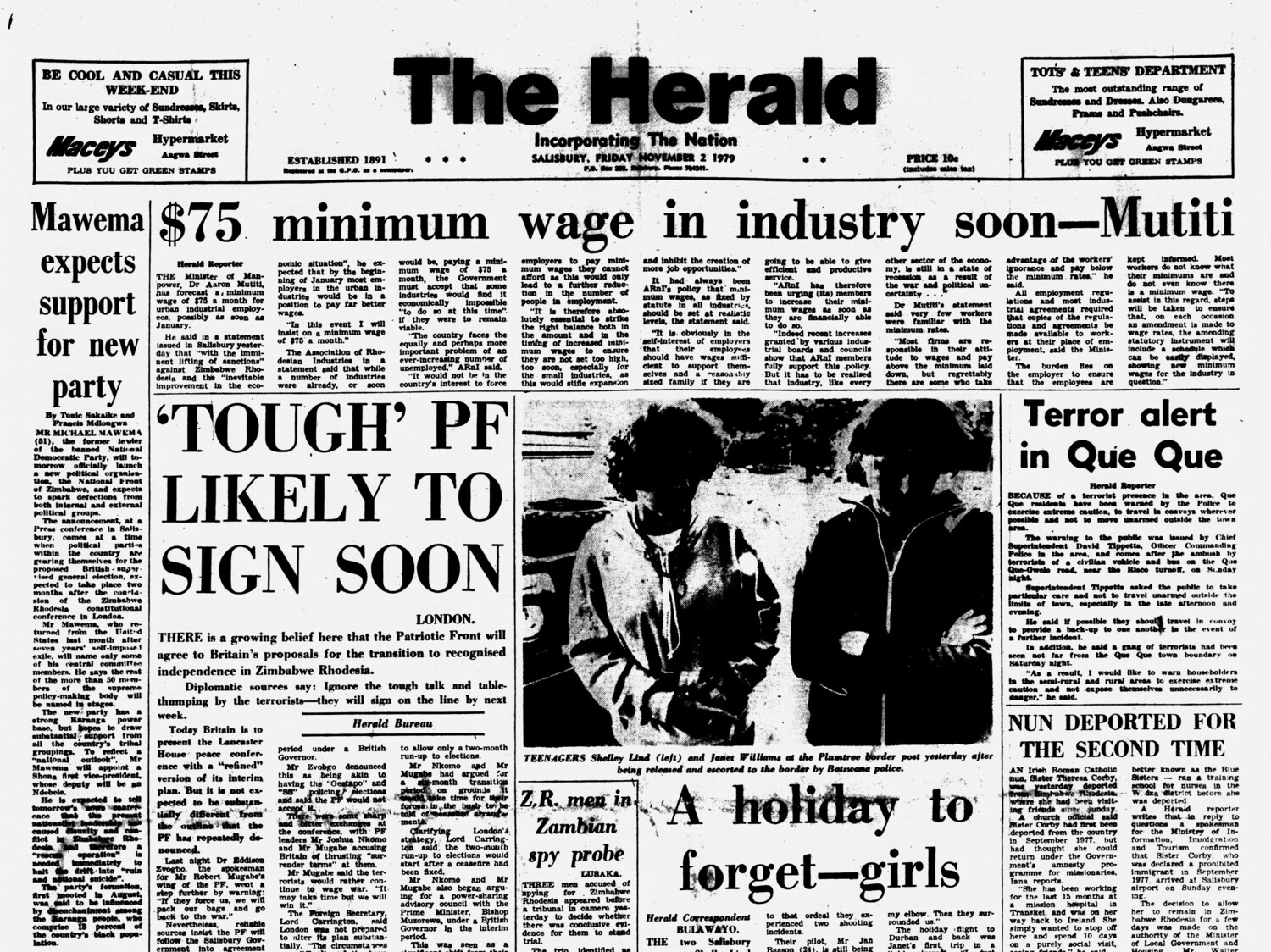 Rhodesia Herald - 2 November 1979