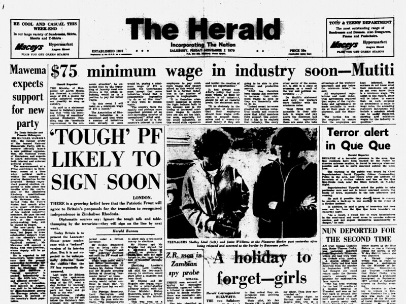 Rhodesia Herald - 2 November 1979