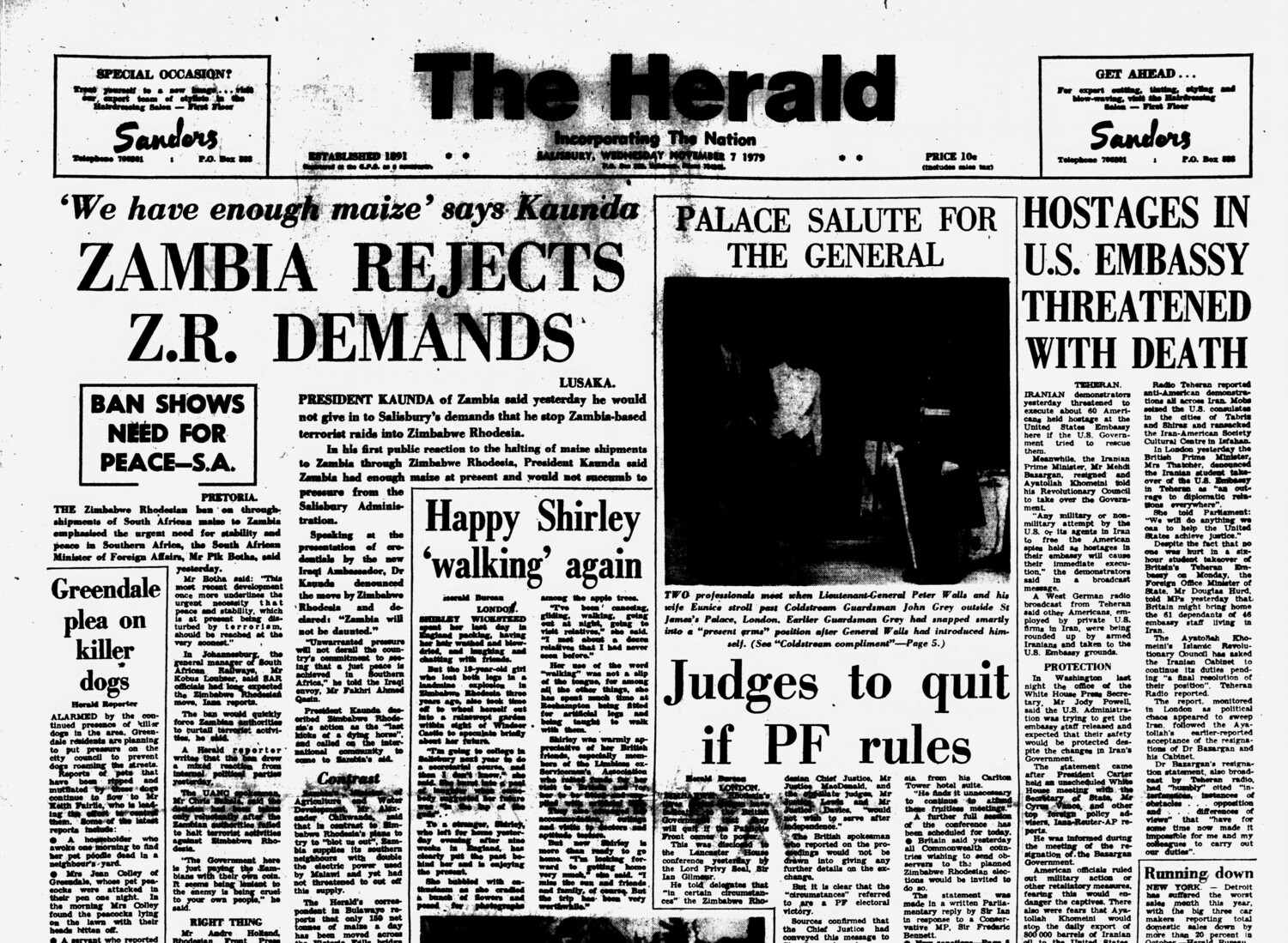 Rhodesia Herald - 7 November 1979