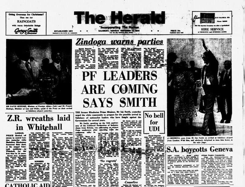 Rhodesia Herald - 12 November 1979