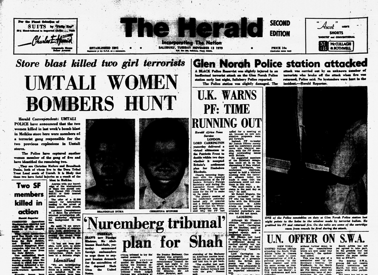 Rhodesia Herald - 13 November 1979