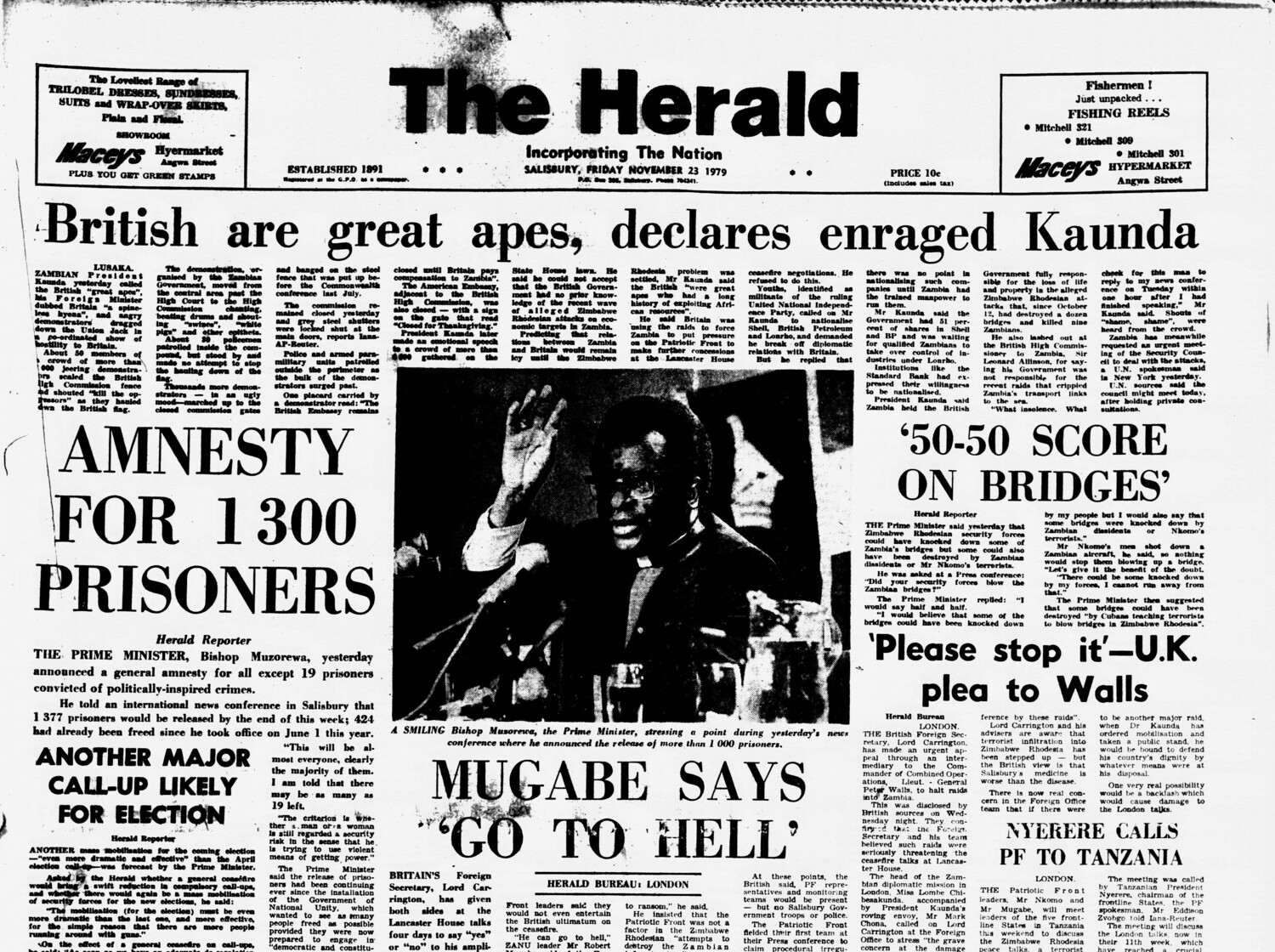 Rhodesia Herald - 23 November 1979