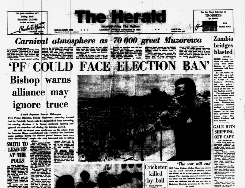 Rhodesia Herald - 18 November 1979