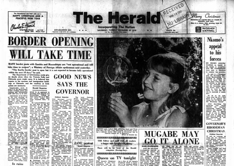 Rhodesia Herald - 25 December 1979