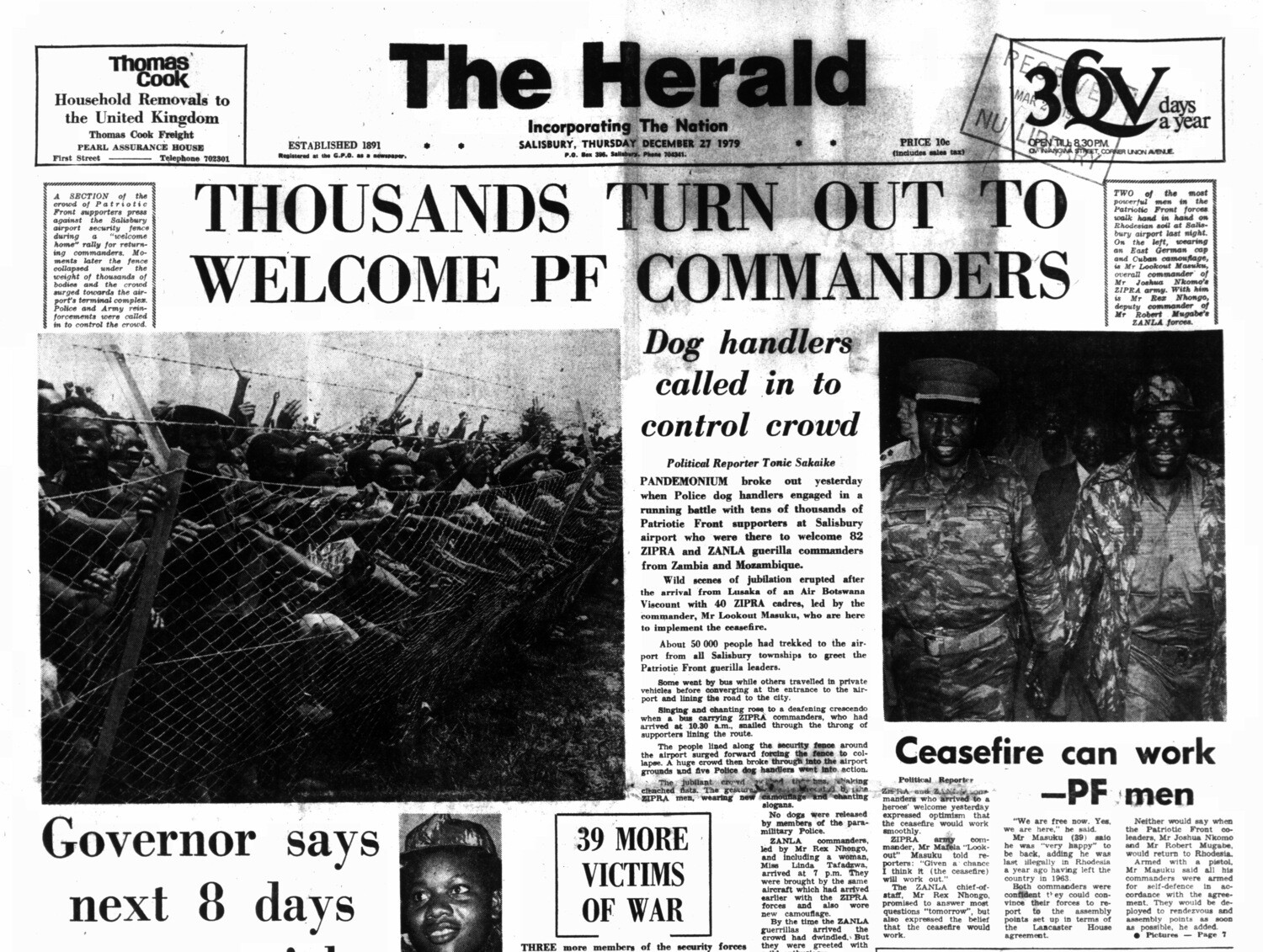 Rhodesia Herald - 27 December 1979