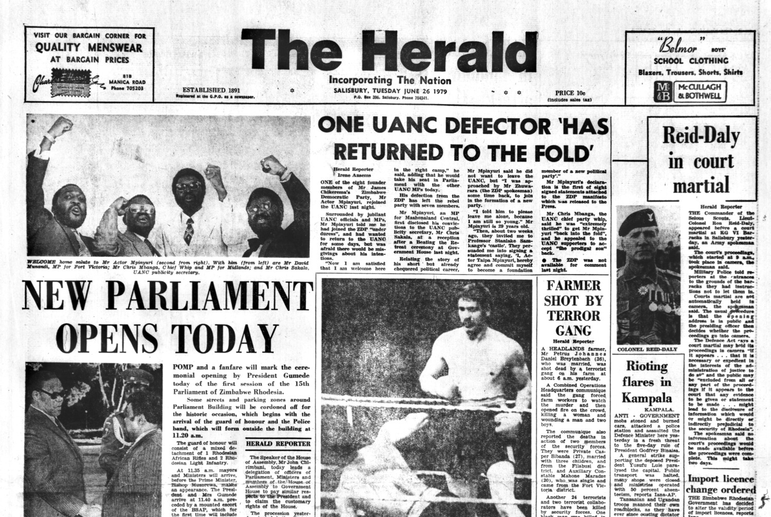 Rhodesia Herald - 26 June 1979