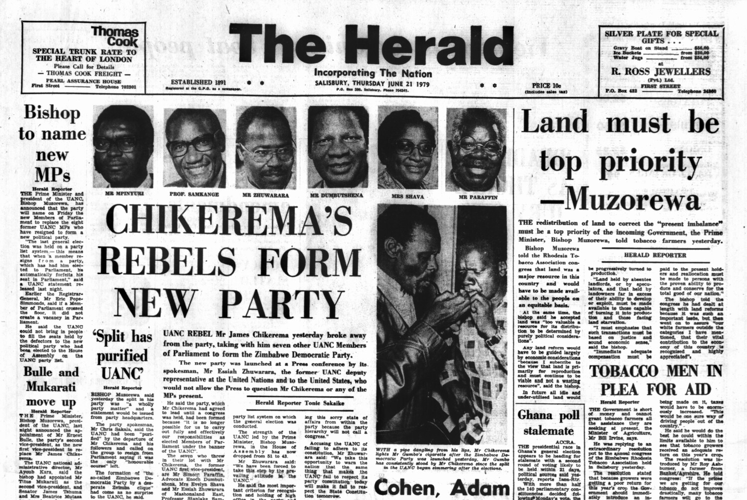 Rhodesia Herald -21 June 1979