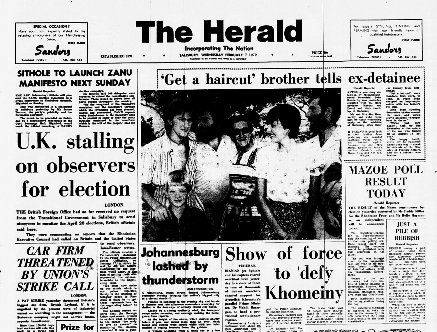 Rhodesia Herald -7 February 1979