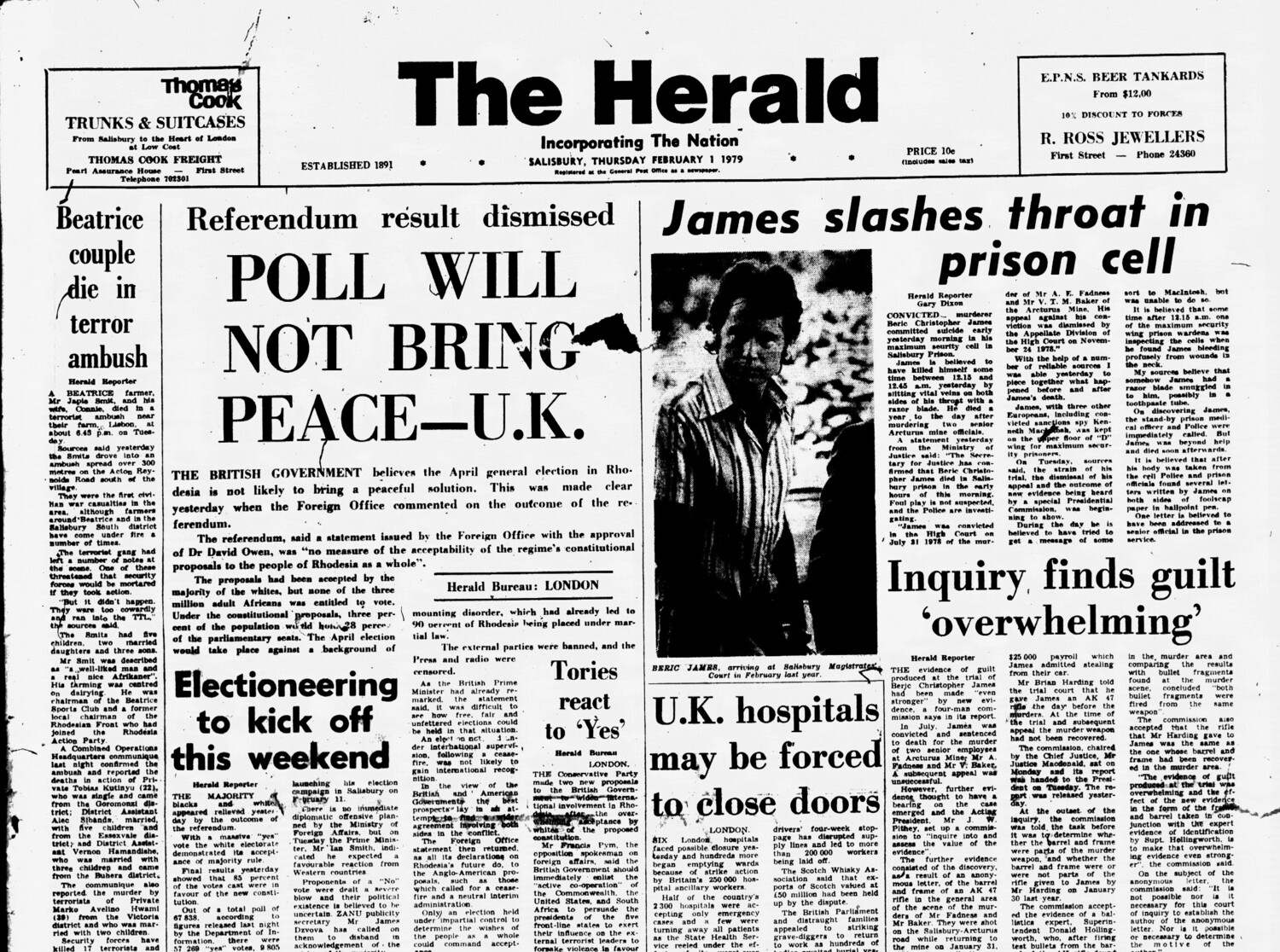 Rhodesia Herald -1 February 1979