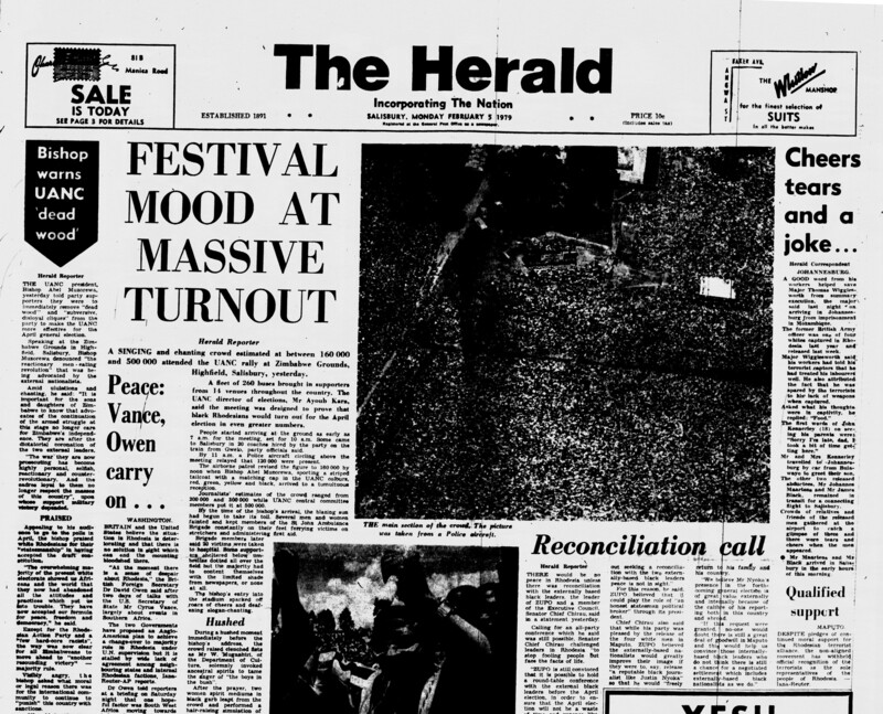 Rhodesia Herald -5 February 1979